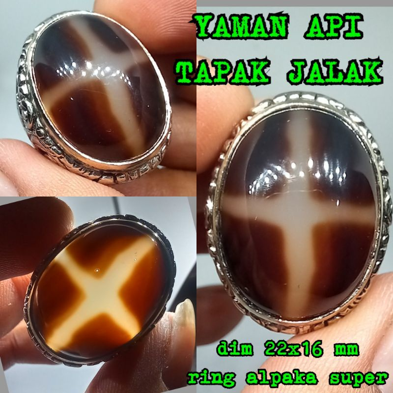 CINCIN BATU SULAIMAN HITAM TAPAK JALAK