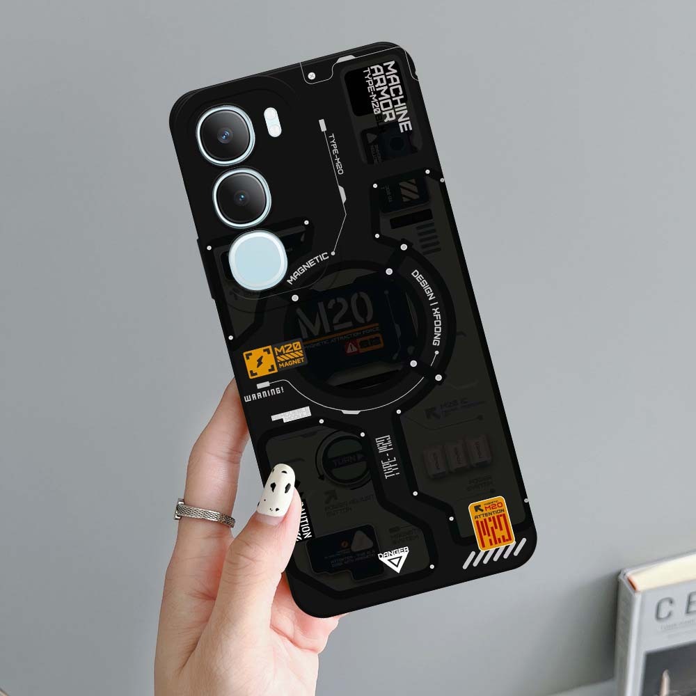 [BCID01] Softcase Untuk Vivo Y19s / Y19s Pro - Motif Mesin Terbaru, Kesing HP, Tahan Benturan, Murah