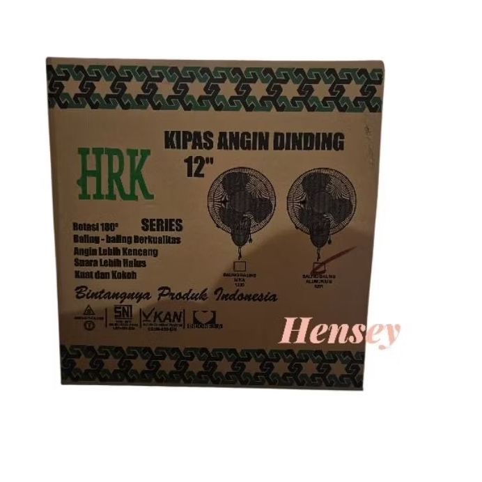 Kipas Angin HRK Dinding Besi WF 1201 12"