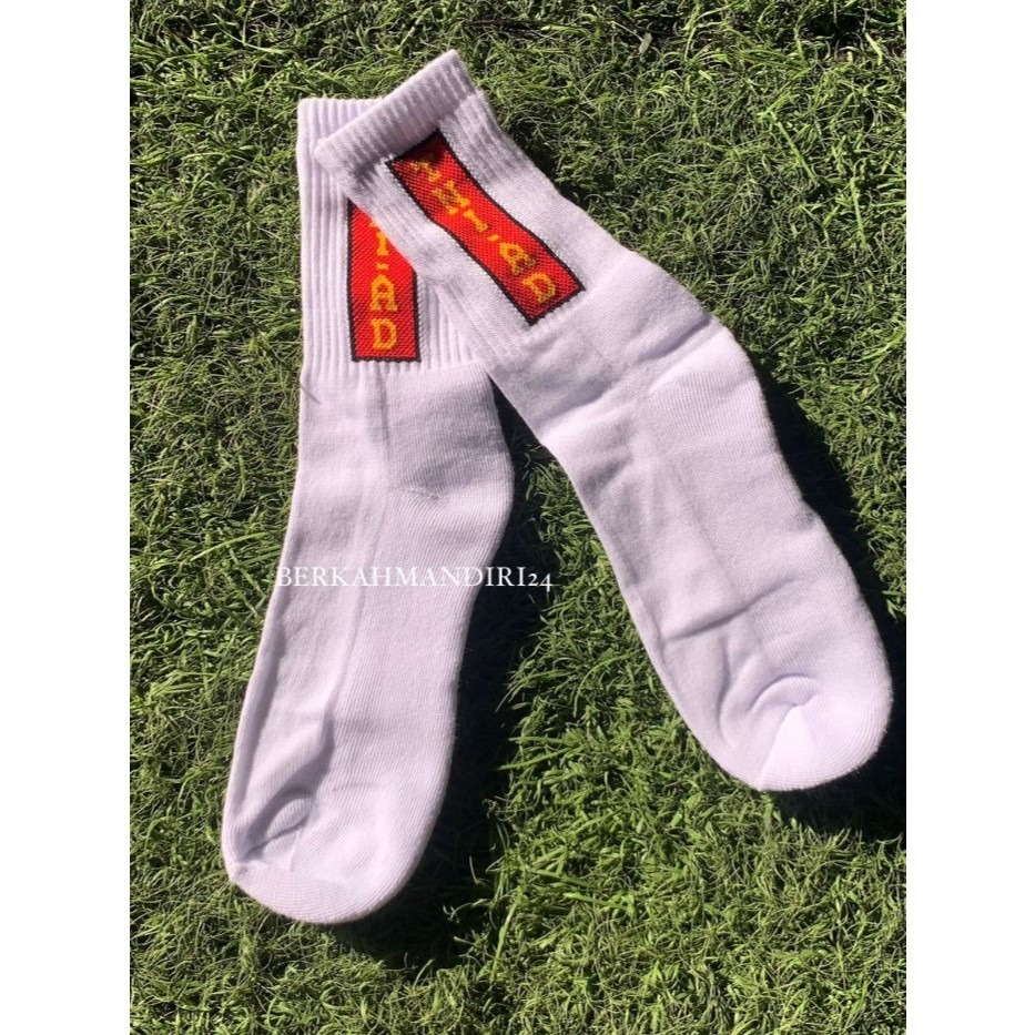 Kaos Kaki Olahraga TNI Lis Merah Katun DewasaKaos Kaki Aerobik Pria Militer Spandex Premium Original