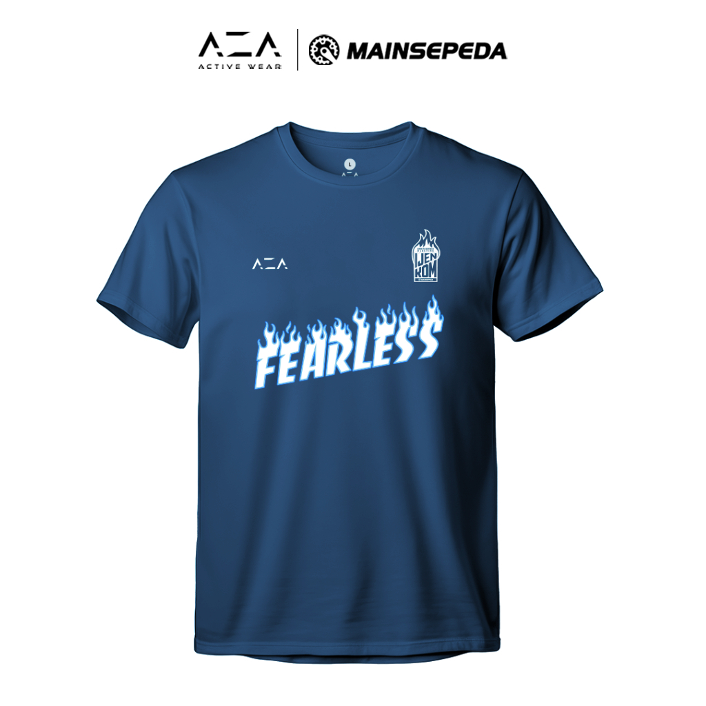 AZA x MAINSEPEDA Fearless Ijen Kom T-Shirt - Blue Denim