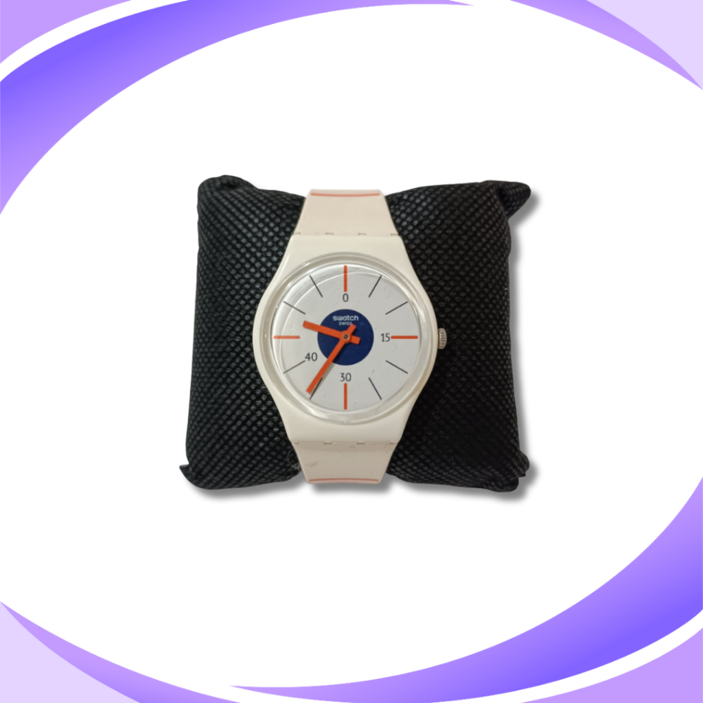 Jam Tangan Pria swatch Putih Second
