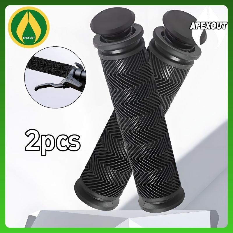 Handgrip Sepeda KARET Bersepeda Gunung Hitam Hand Grip Diameter Dalam 22,2mm Handle Grip