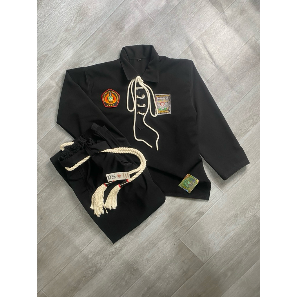Baju Silat - Sakral Warga PSHT(Bahan Super JetBlack)