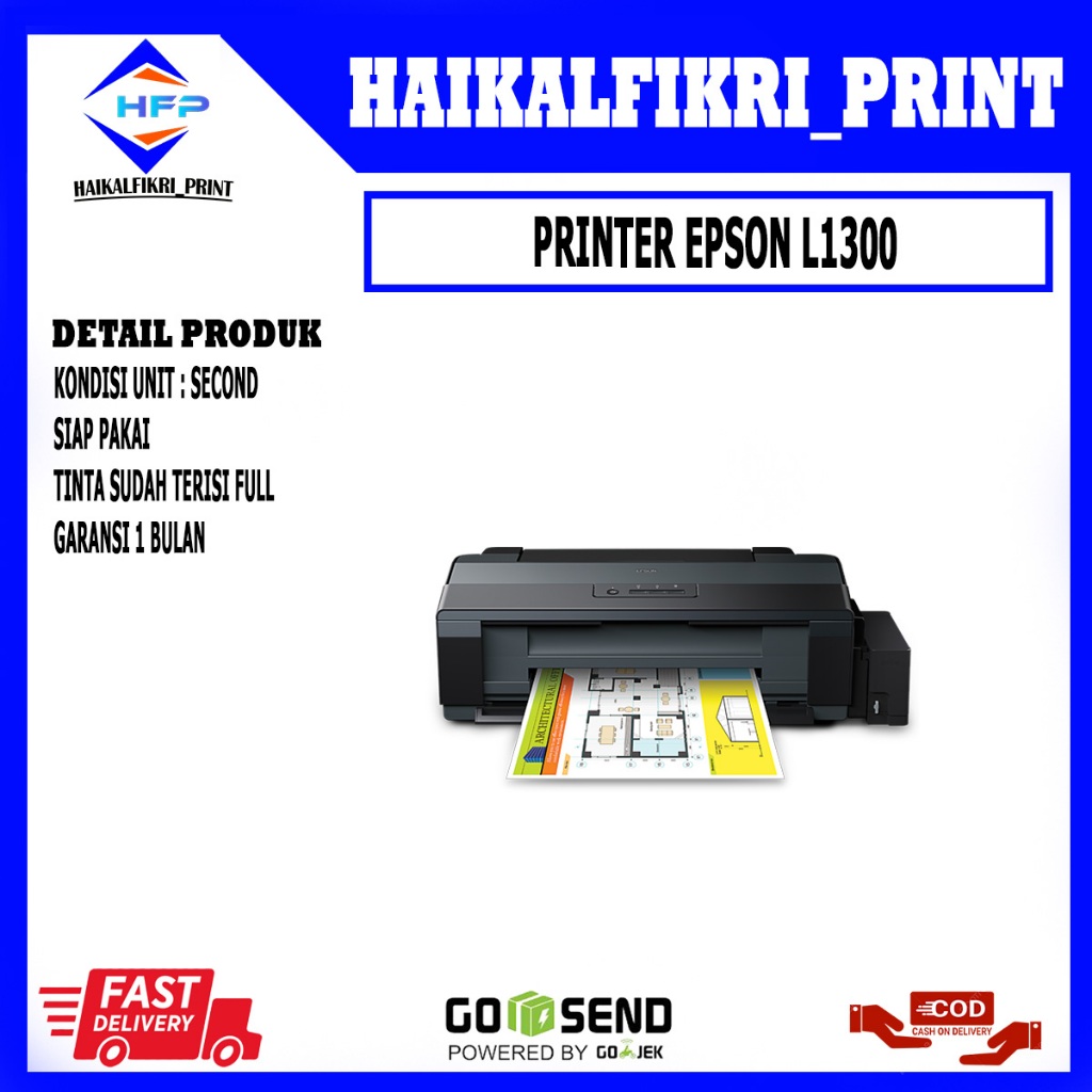 printer Epson L1300 Bekas bergaransi