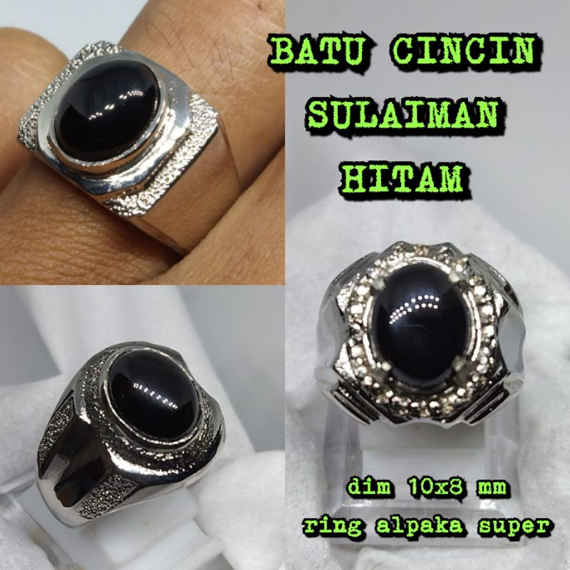 CINCIN BATU SULAIMAN HITAM MINION