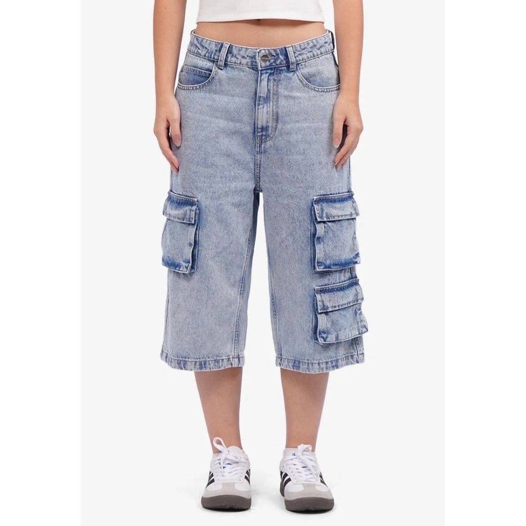 COLORBOX Cargo Denim Short Pants lt blue