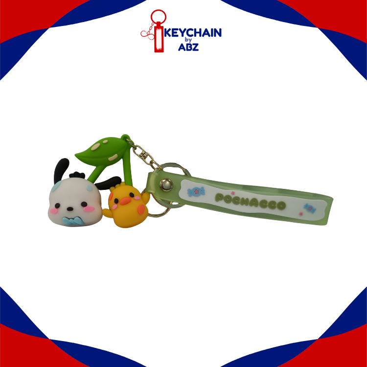 Gantungan Kunci Karakter Sanrio – Pochacco | Gantungan Kunci Tali Sanrio – Pochacco | Keychain Sanri