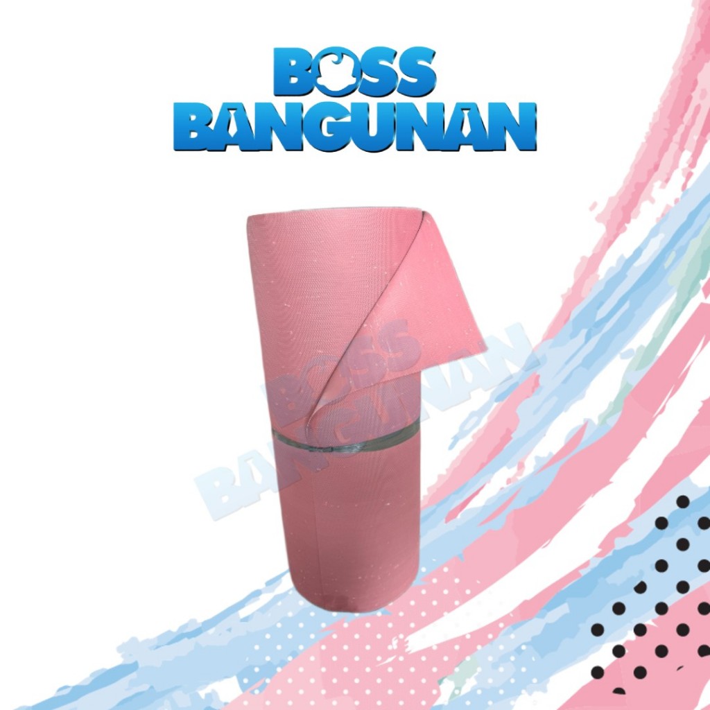 Karpet Talang Air ROLL 55 pink Pelindung Atap Rumah Kuat Anti Bocor | Tiber Talang Karet Alas Kandan