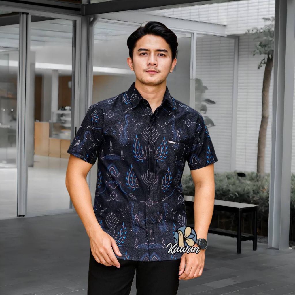 batik pria lengan pendek batik premium outfit kondangan termurah