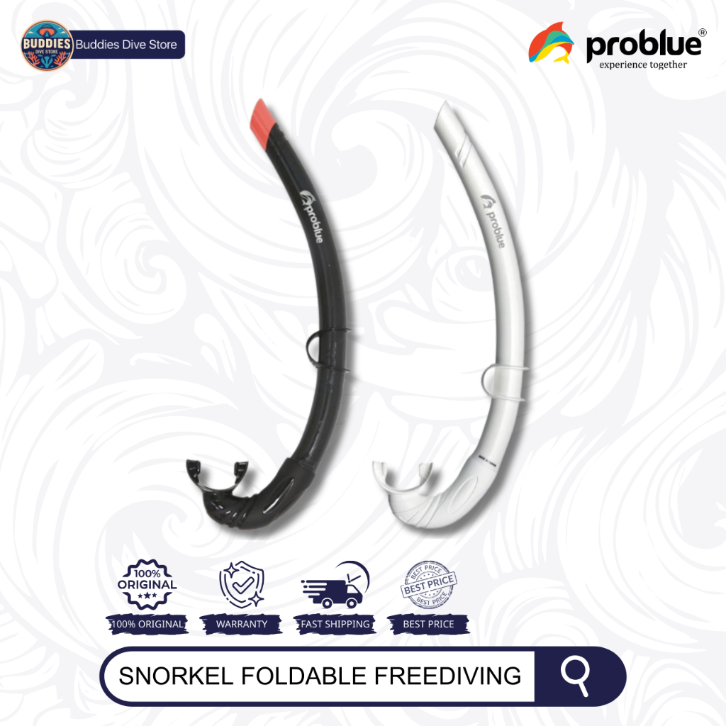 Problue Snorkel Foldable Freediving Snorkel - Snorkel