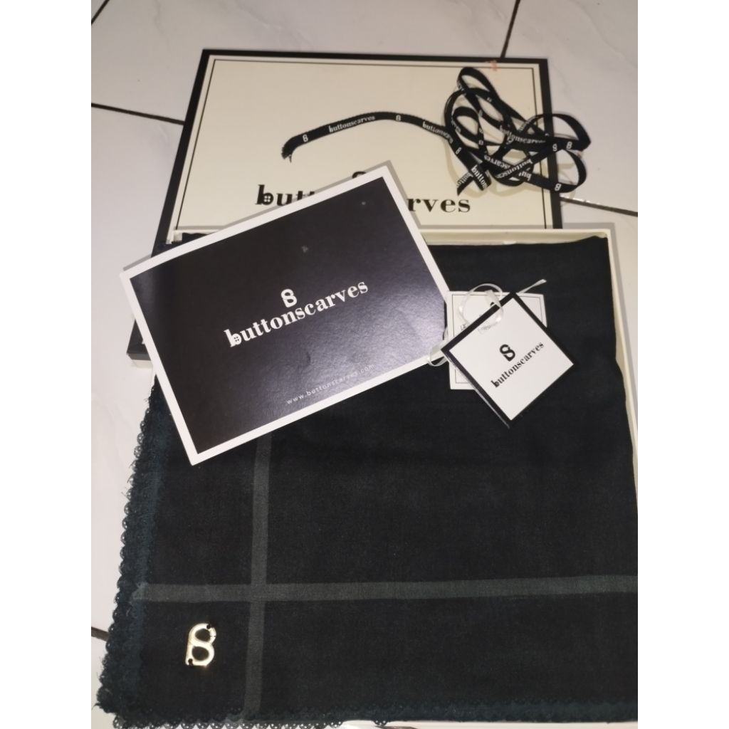 buttonscarves basic voal jetblack