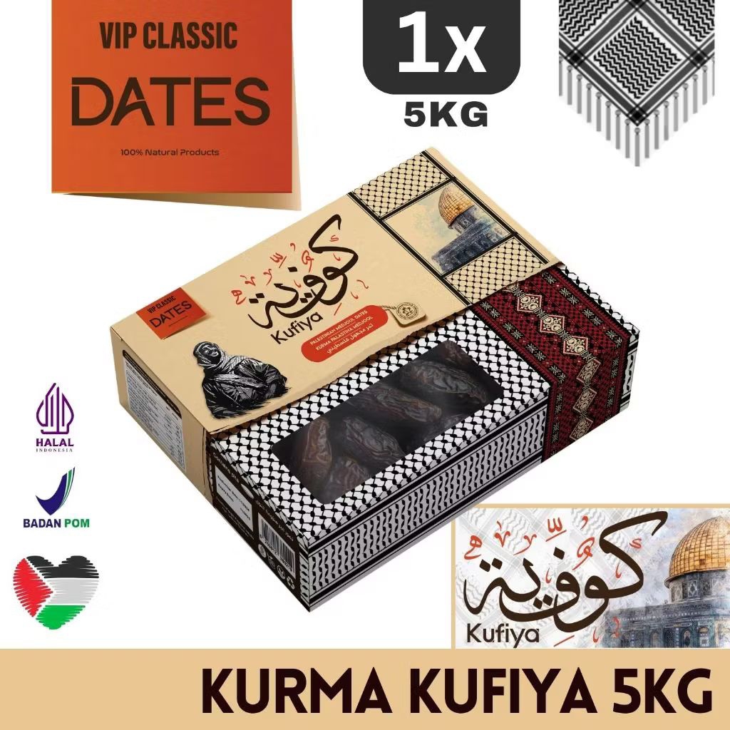Kurma Medjool Palestina Premium Kufiya 5kg