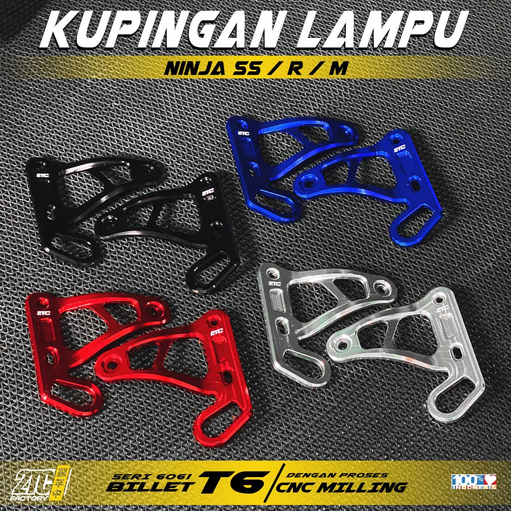 KUPINGAN LAMPU DEPAN CNC NINJA R SS M PROESES CNC FINISHING ANODIZE KUPINGAN LAMNPU DEPAN NINJA R KU