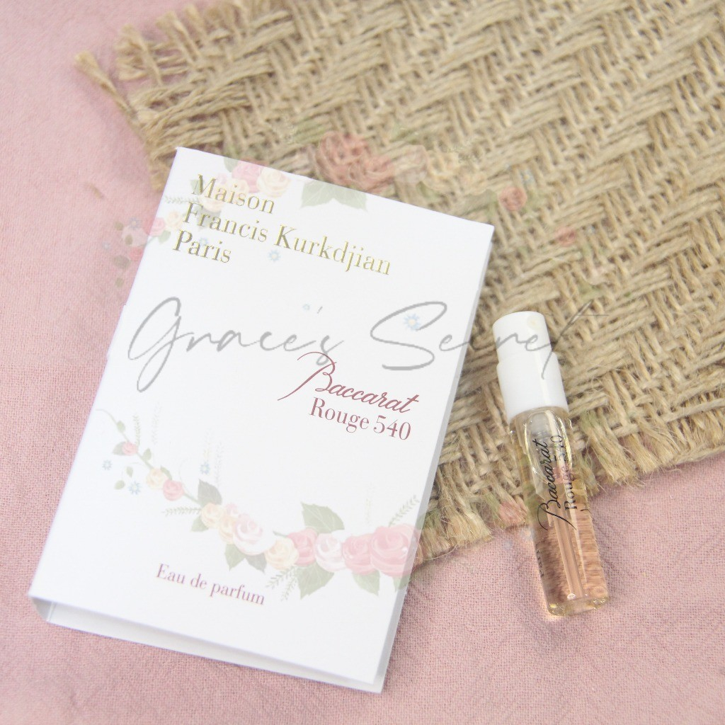 Sample Parfum - 1,5ML Maison Francis Kurkdjian Baccarat Rouge 540, Botol Parfum, 2015 Sampel Parfum 