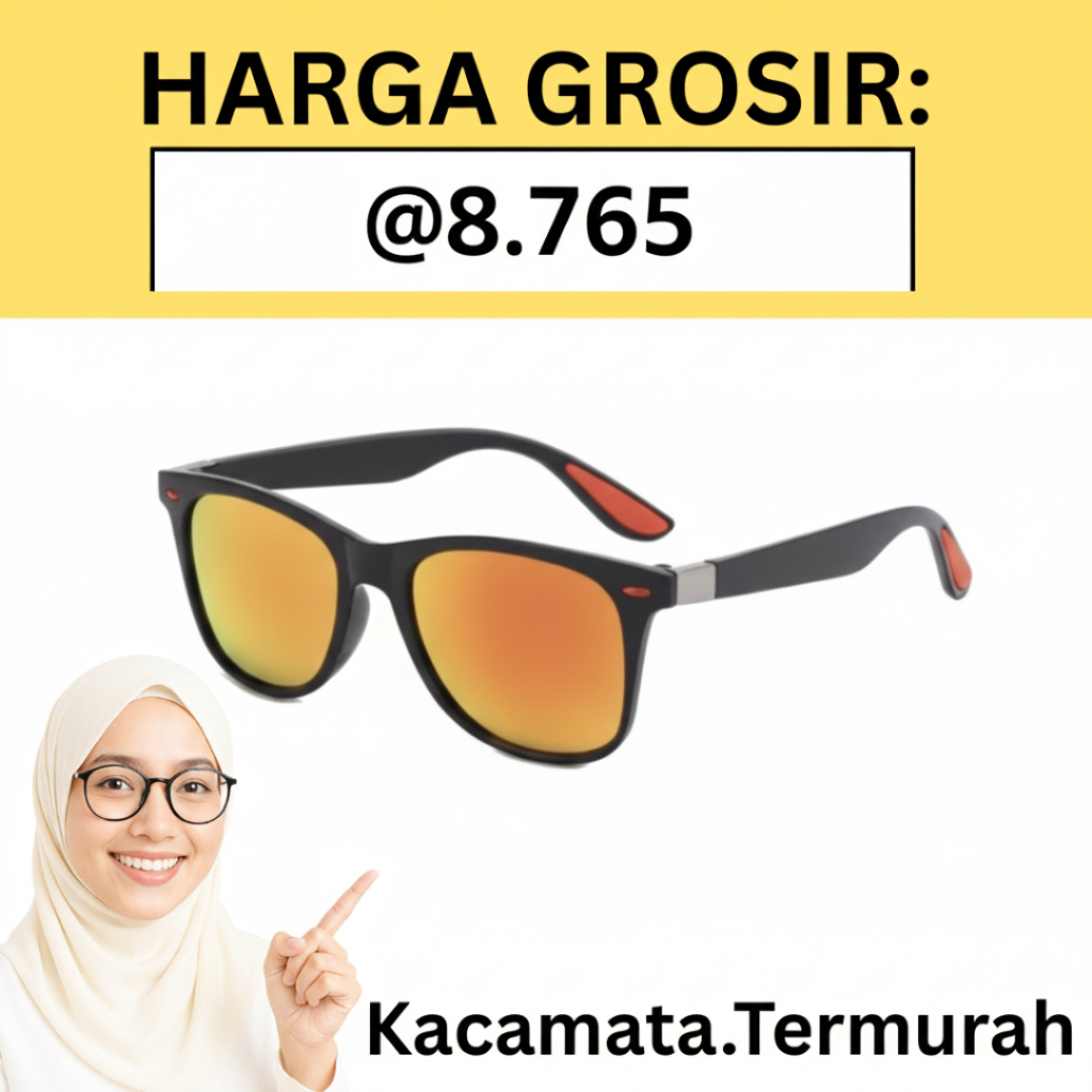 (KT) Kacamata Hitam Pria Laki-laki Kacamata Matahari, Kacamata Keren Gaya