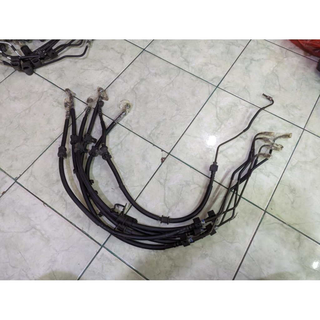 slang rem abs original kawasaki ninja 250 fi z 250 fi dari modul ke kaliper depan