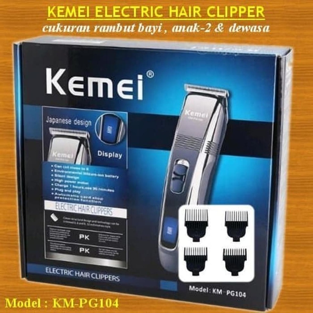 Hair Clipper Kemei KM PG 104 Alat Mesin Cukur Rambut