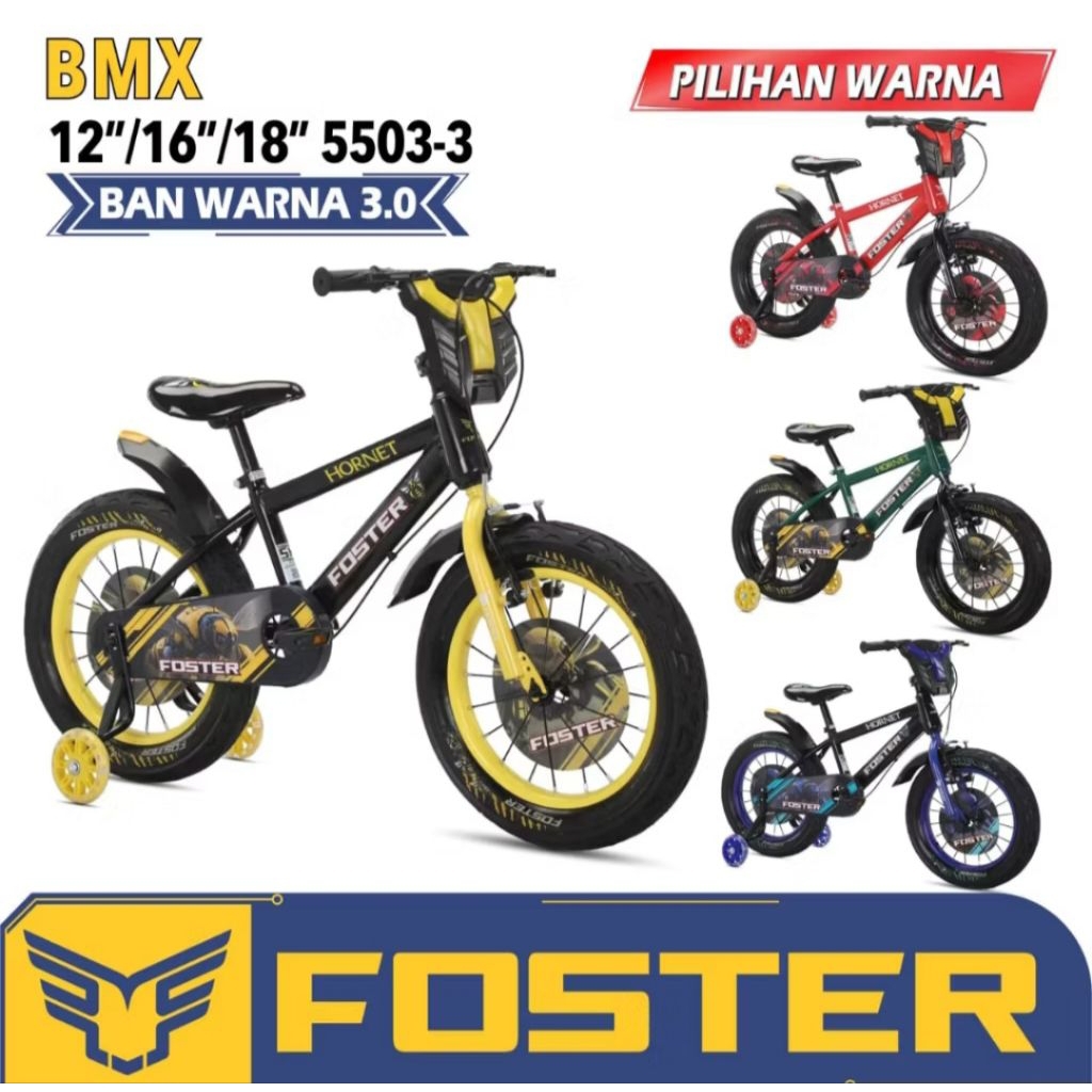 Sepeda Bmx 18 Foster 5503-3 Ban 3.0 by Pacific
