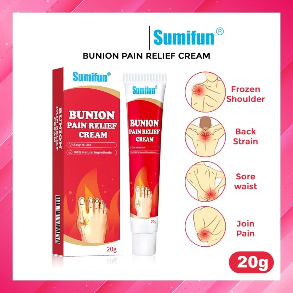 [ORI] Salep Rematik Sumifum Bunion Pain Relief Cream Splint Jari Kaki Pereda Nyeri Pada Sendi Lutut 