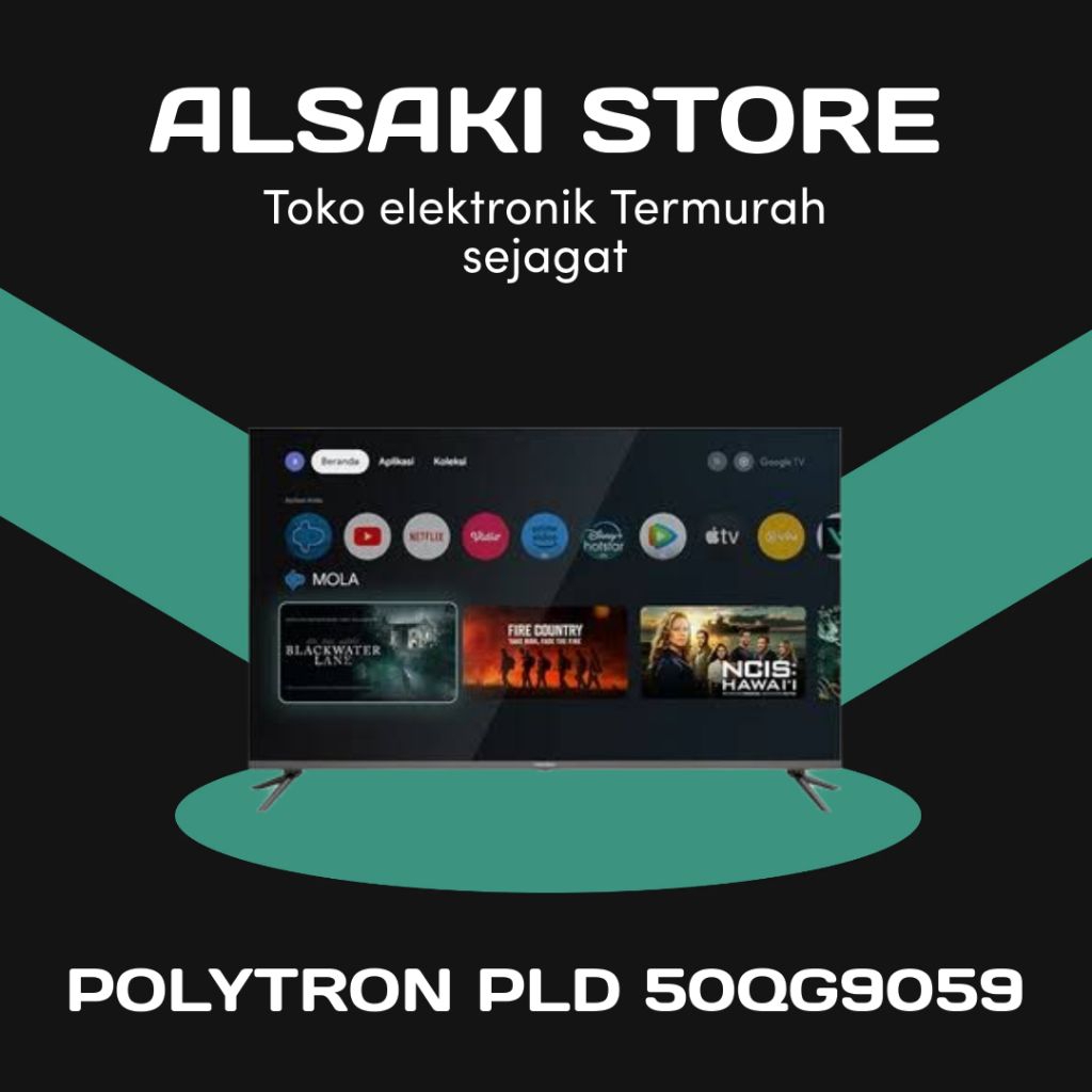 POLYTRON 50QG9059 4K GOOGLE TV EQLED 50 inch