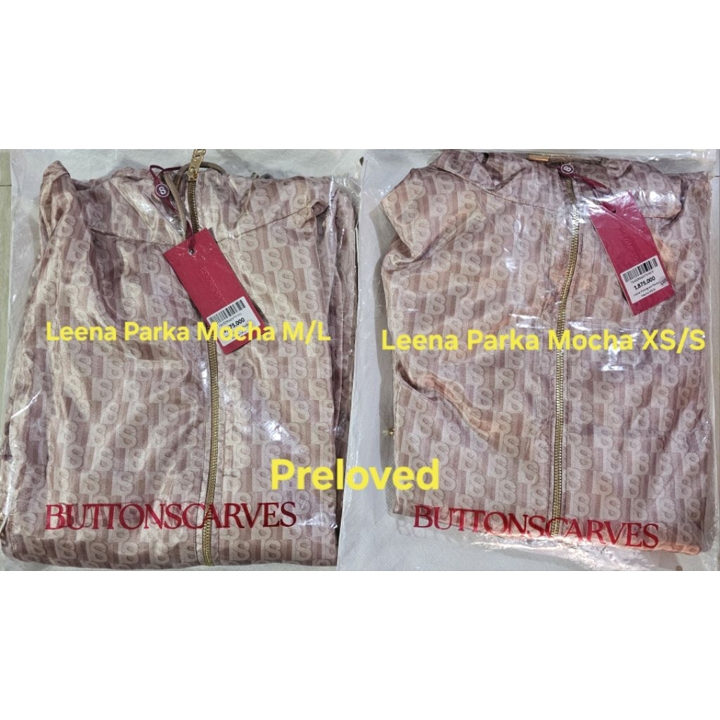 Buttonscarves Leena Monogram Parka Preloved Size M/L