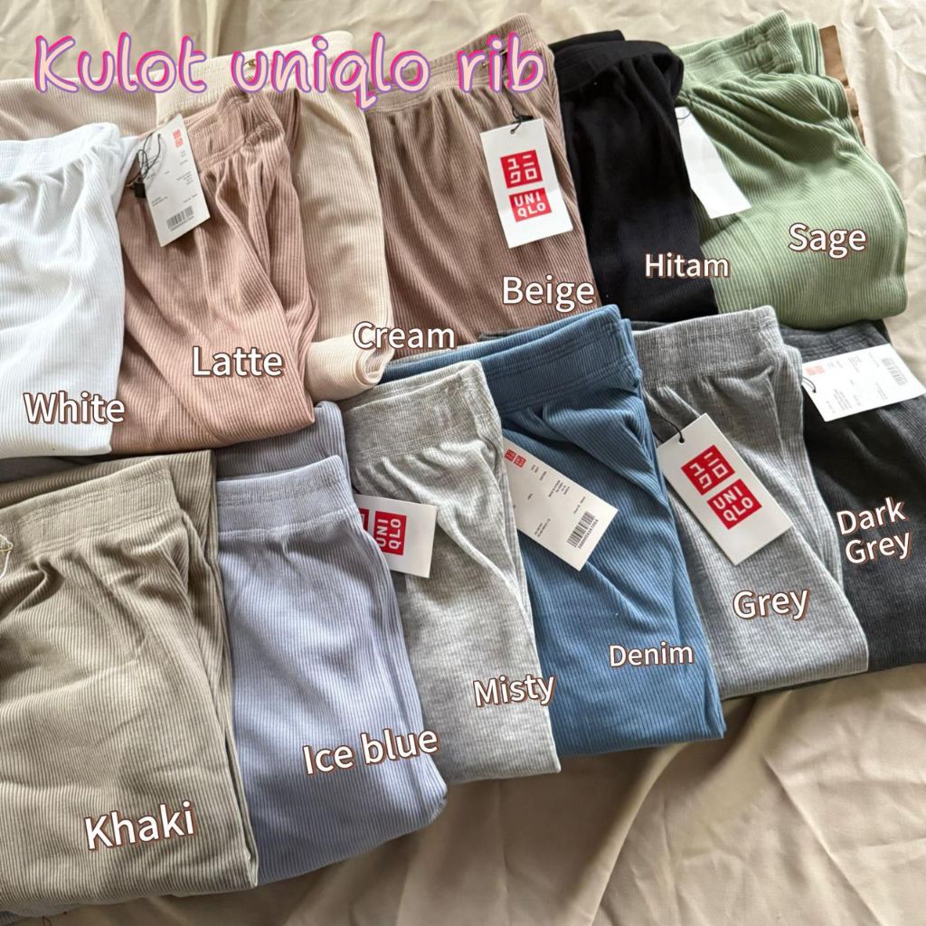 kulot uniqlo rib