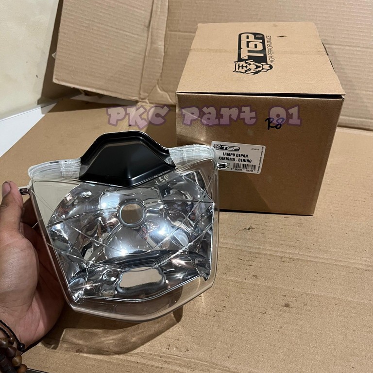Mika Lampu Depan Kaca Reflektor Komplit - Karisma 125 X, Karisma 125 D - TGP