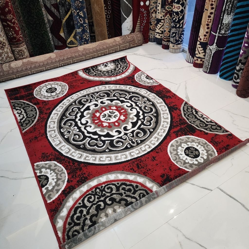 Karpet Ruang Tamu syifa 160x210 Momento Grey 11163