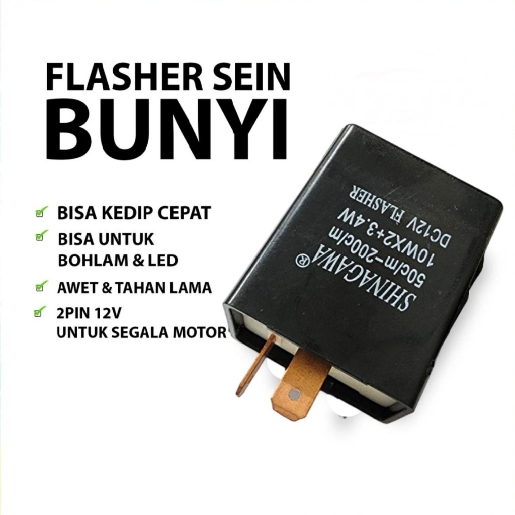 Flasher Sein Led Bunyi Flaser Sen Minion Shinagawa Bisa Setelan Kedip Cepat Motor Universal