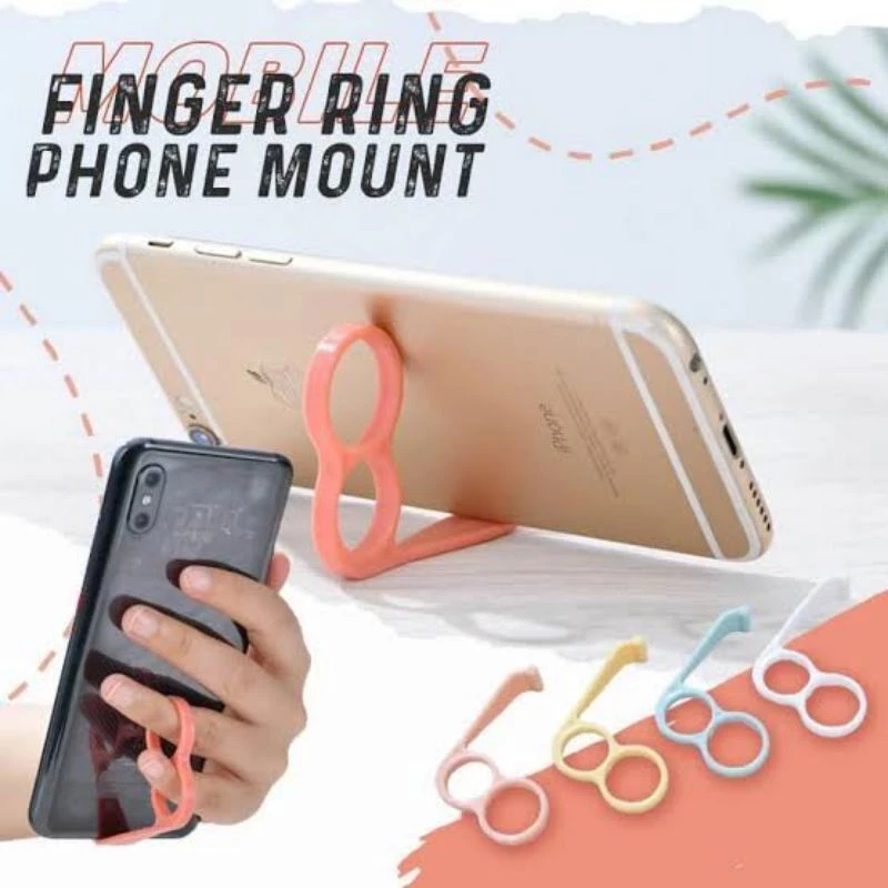Phone Holder Cincin Selip Jari Penyangga Penahan Hp Senderan Sandaran Smartphone/Holder Cincin Jari 
