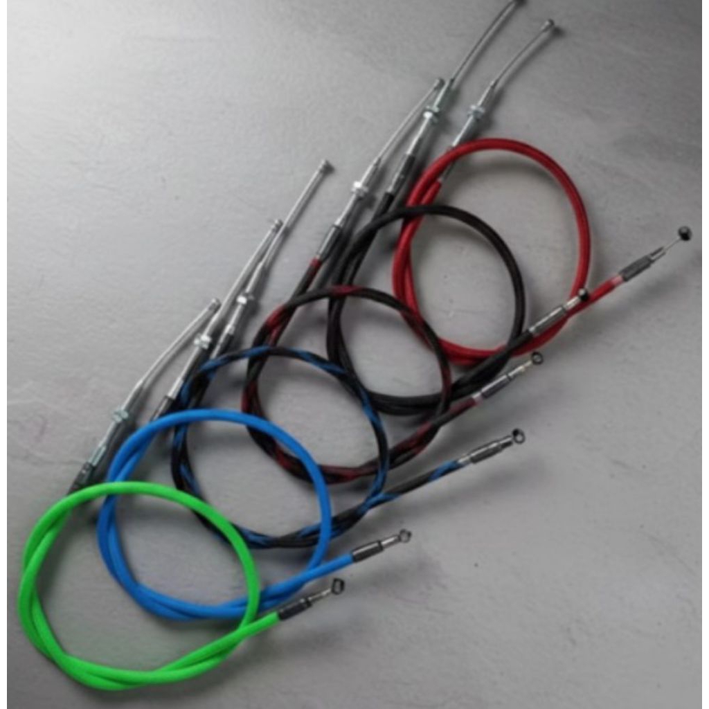 Kabel kopling crf motif serat warna/kabel kopling honda CRF motif serat