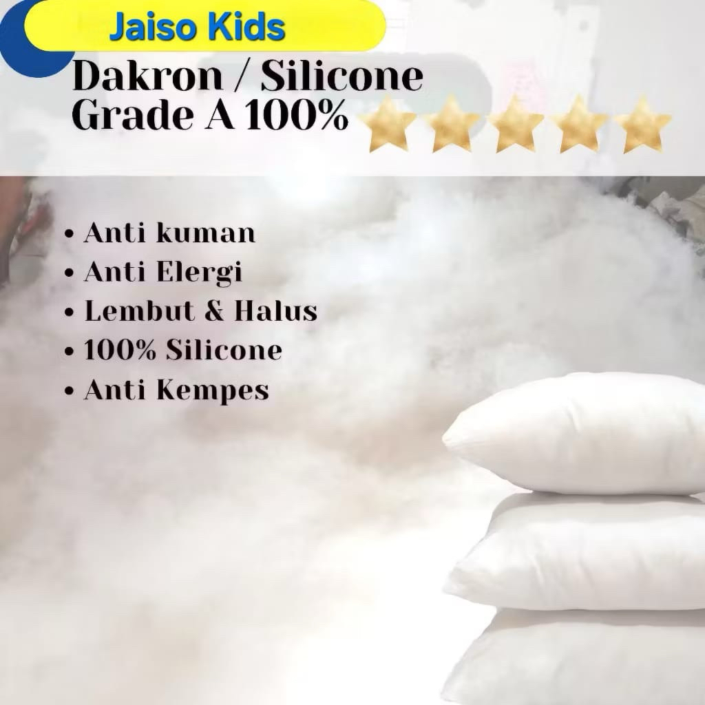 Kapas Dakron Silikon 1kg Buat Bantal Dan Boneka Halus Lembut Dan Tidak Gatal