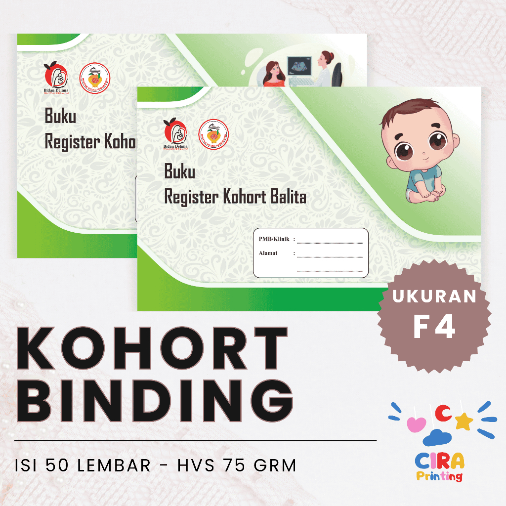 Buku Register Kohort Ibu Hamil dan Bayi – Cetak Jelas untuk Klinik, Bidan, dan Puskesmas