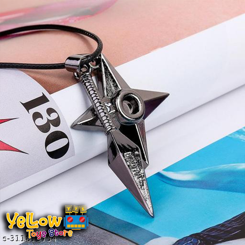 Kalung Besi Naruto Shippuden Shuriken Kunai Stainless Steel KC-013