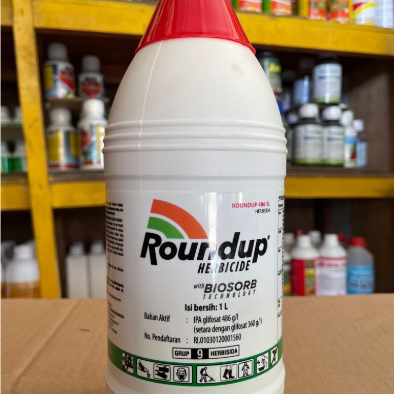 Roundup 1 Liter/250ml segel pabrik [Awas barang Tiruan, Jangan tergiur Harga murah]