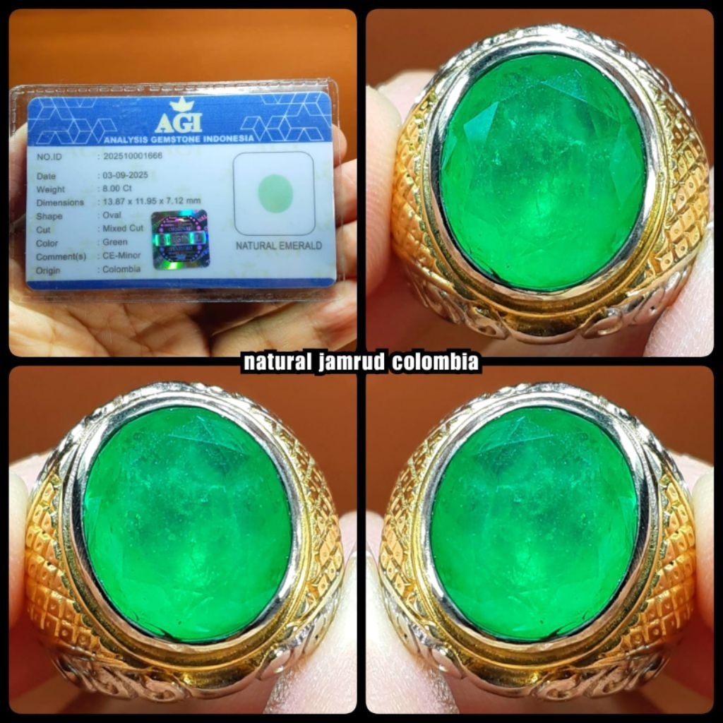 original jamrud colombia super jumbo asli ijo botol bos