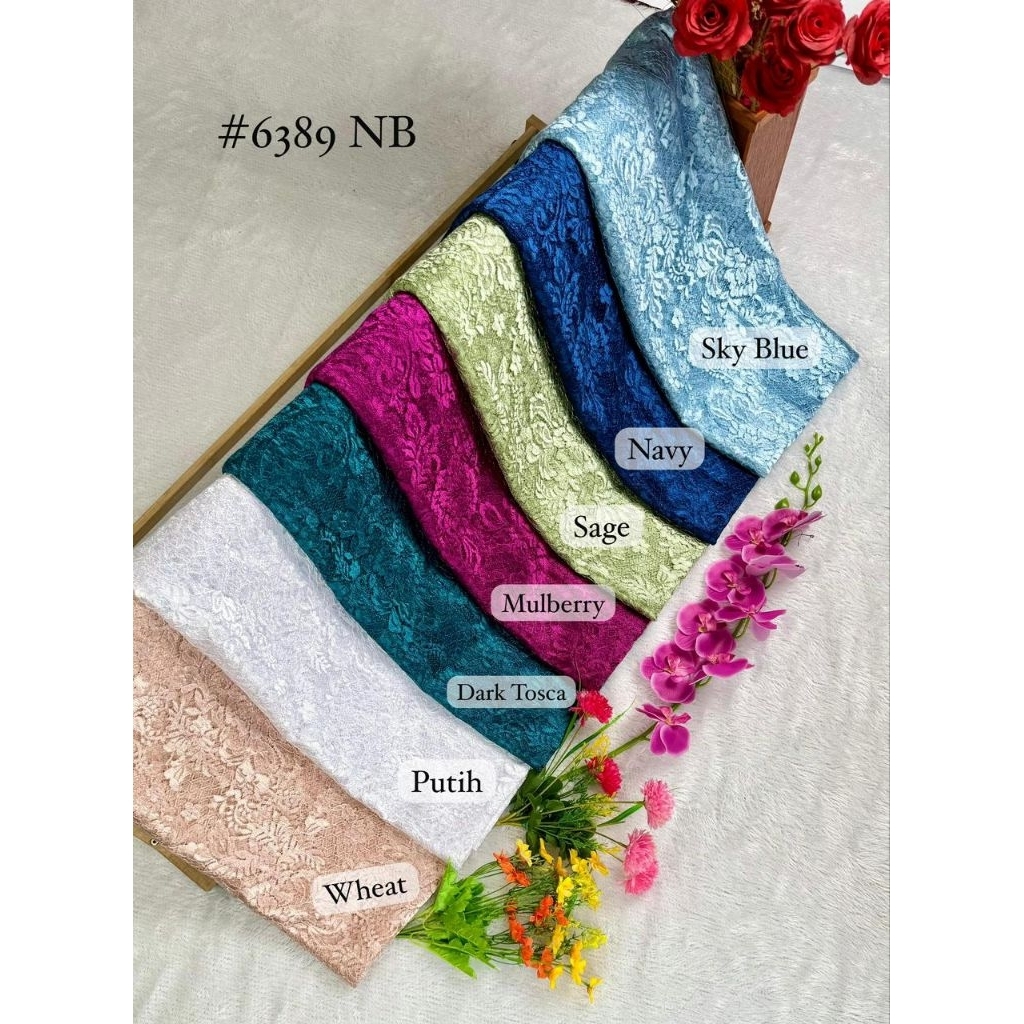 kebaya semi prancis glosy bahan kebaya modern