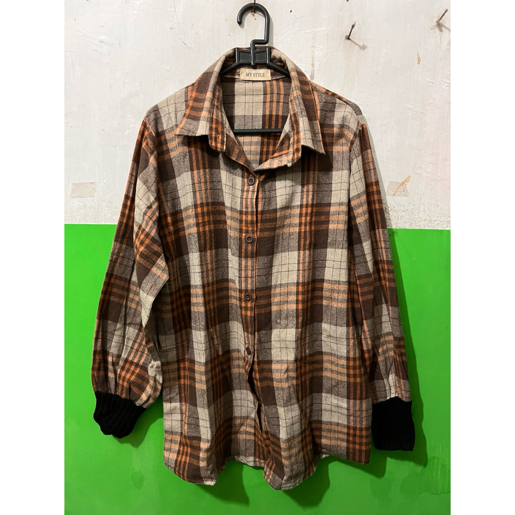 [ PRELOVED ] JAKET FLANEL / KEMEJA FLANEL / FLANEL BIG SIZE
