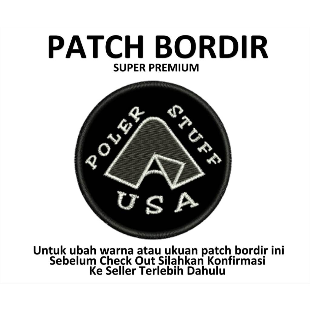 EMBLEM PATCH BORDIR POLER STUFF - Kreasibordir.id