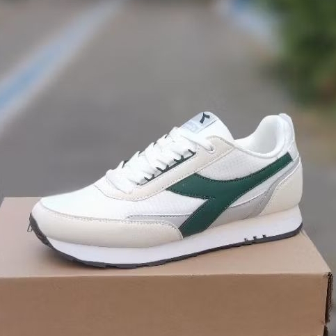 diadora natura men white green