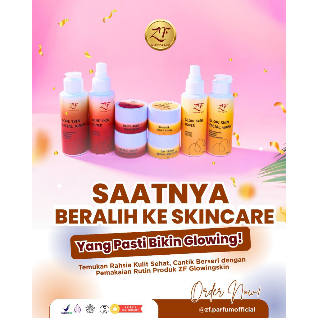 ZF SKINCARE / ZF GLOWINGSKIN BPOM DIJAMIN 100% ORI