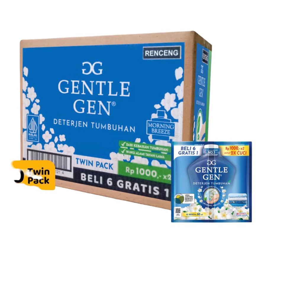 GENTLE GEN SACHET BIRU 1 KARTON
