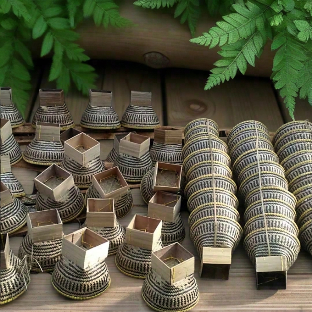 Bakul Nasi Cepon Bambu - Wadah Nasi Dari Bambu - Wadah Nasi Unik