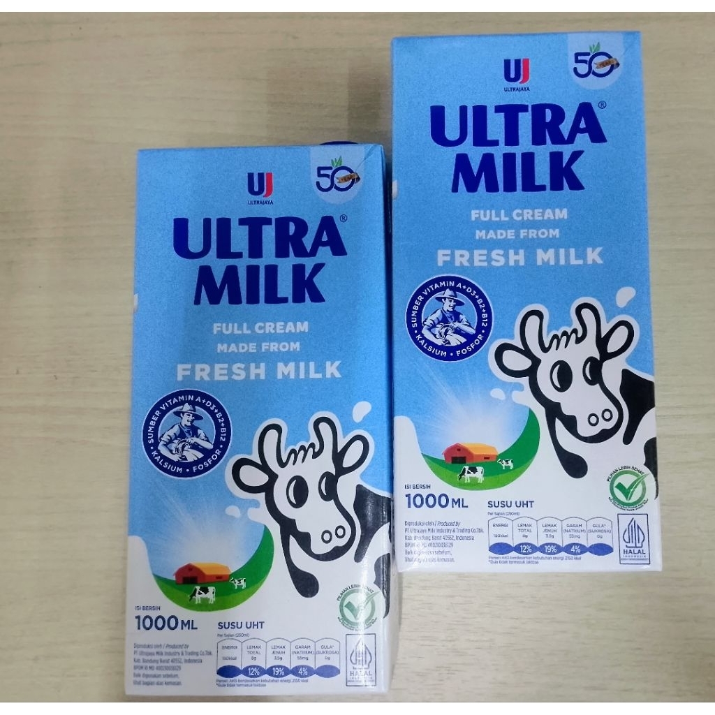 SUSU ULTRA MILK 1LITER / SUSU CAIR ULTRA MILK / SUSU ULTRA FRESH MILK