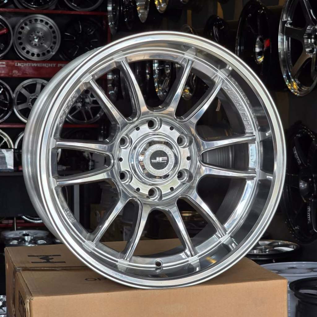 velg racing r18 JF LUXURY GAZE HIGH POLISH CROME velg mobil ring 18 Pajero fortuner Strada triton Hi