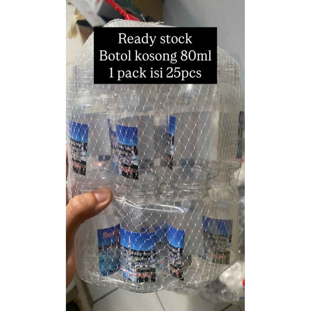 Botol kosong air zam-zam 80ml