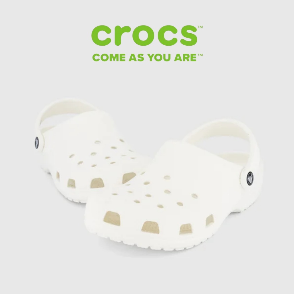 HOT PRODUCT 100% ORIGINAL CROCS UNISEX CLASSIC CLOG SANDAL White Crocs Unisex Classic Clog Sepatu