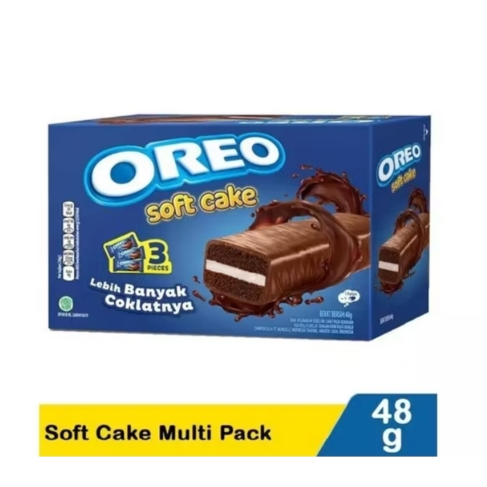 [ Beli 3 grtis 2] Oreo Soft Cake Multipack Isi 3 48gr