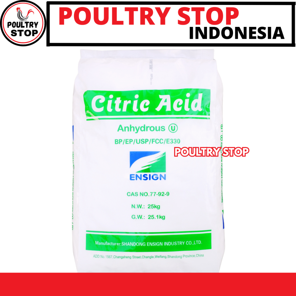 CITRIC ACID ANHYDROUS - Citroen Sitrun Food grade Sitrun Makanan - Asam Sitrat Citrun Acid Anhydrous